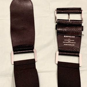 EXPRESS brand thick dressy black belt S/M